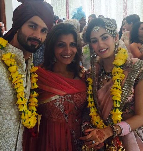 Shahid Kapoor, Mubina Rattonsey, Mira Rajput